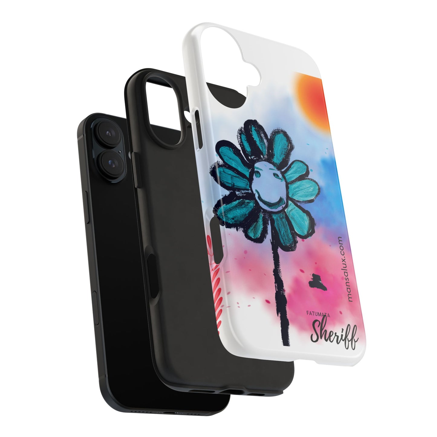 Colorful Floral Tough Phone Case - Cheerful Design by Fatuma Sheriff