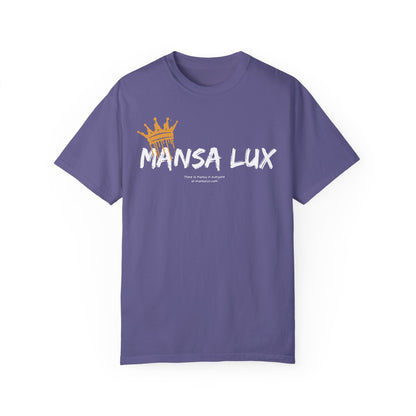 Garment-Dyed T-shirt - 'MANSA LUX' Graphic Tee for Everyday Comfort