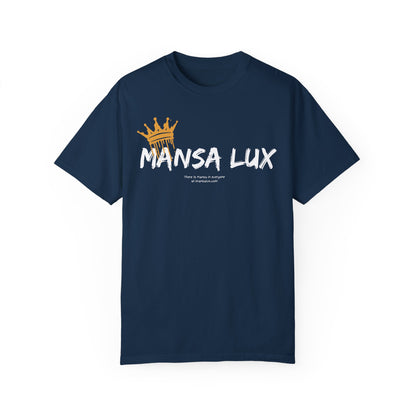 Garment-Dyed T-shirt - 'MANSA LUX' Graphic Tee for Everyday Comfort