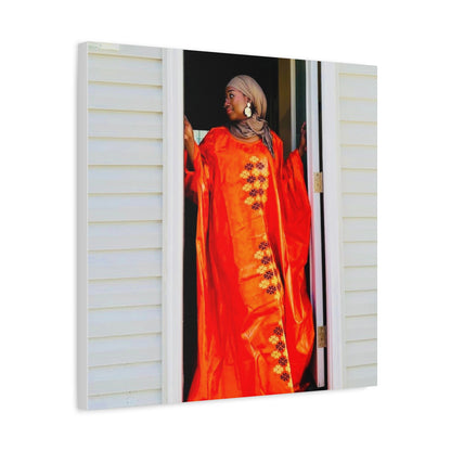 Vibrant Canvas Art Print - “ Mousso” Cultural Elegance for Home Décor