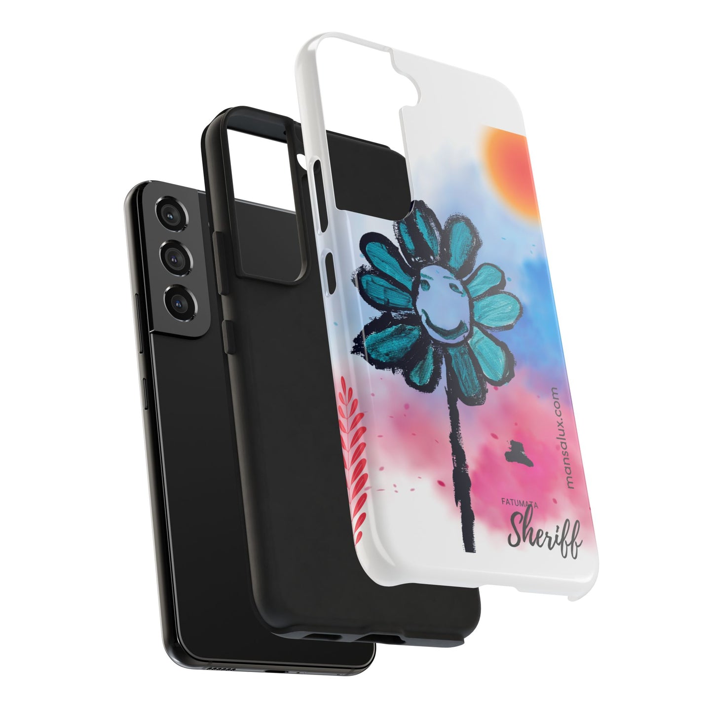 Colorful Floral Tough Phone Case - Cheerful Design by Fatuma Sheriff
