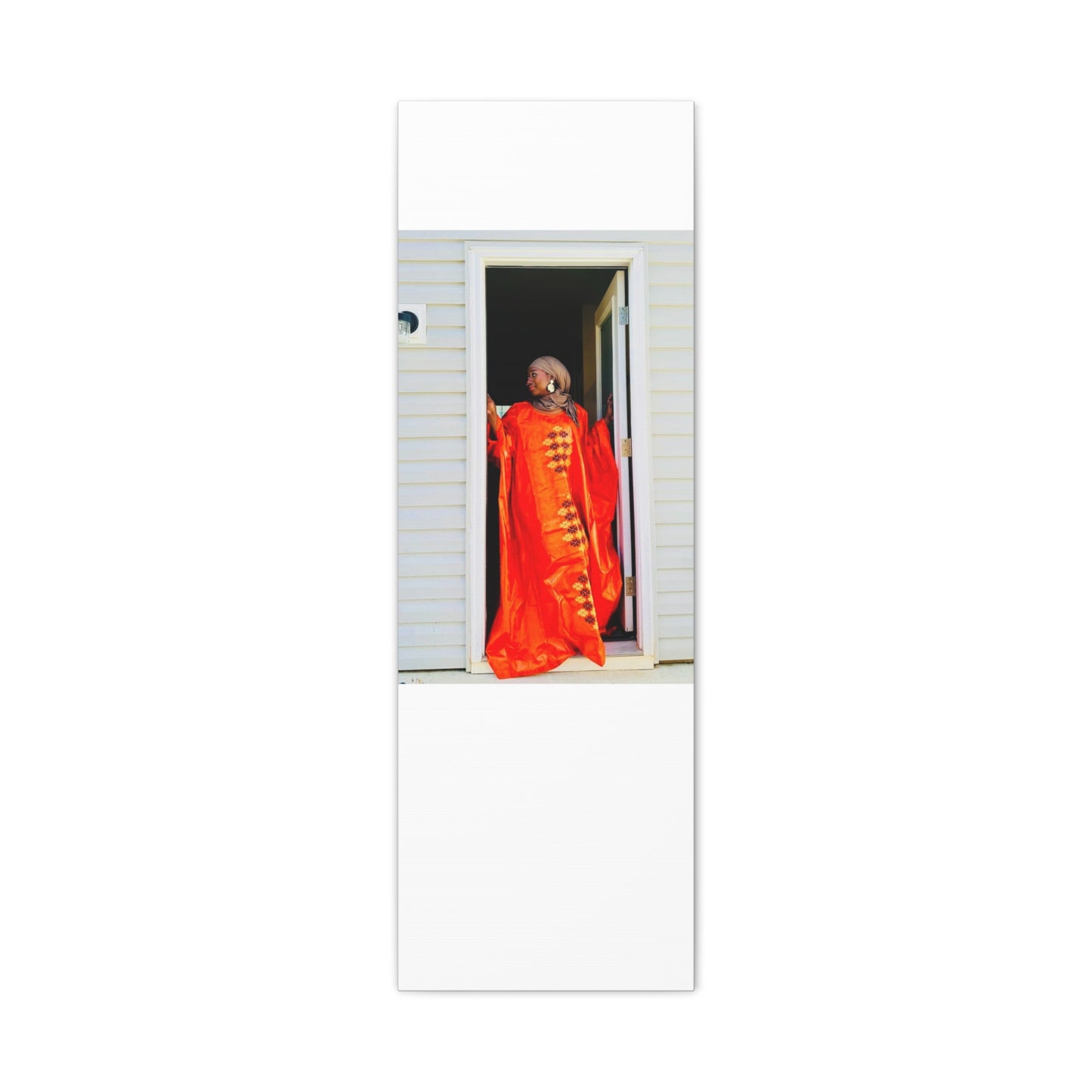 Vibrant Canvas Art Print - “ Mousso” Cultural Elegance for Home Décor