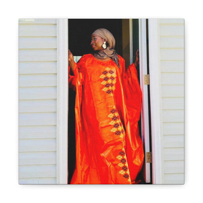 Vibrant Canvas Art Print - “ Mousso” Cultural Elegance for Home Décor
