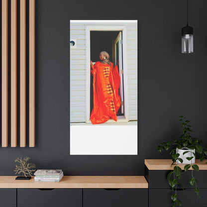 Vibrant Canvas Art Print - “ Mousso” Cultural Elegance for Home Décor