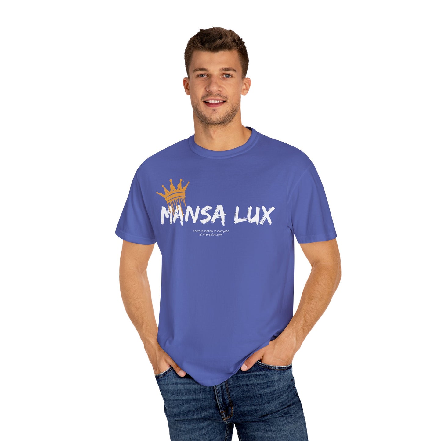 Garment-Dyed T-shirt - 'MANSA LUX' Graphic Tee for Everyday Comfort