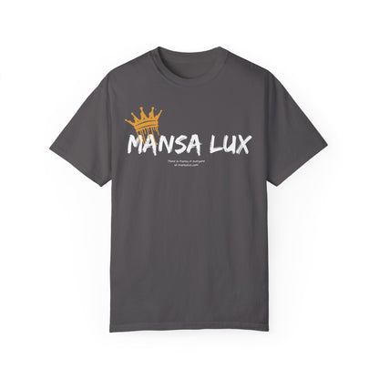 Garment-Dyed T-shirt - 'MANSA LUX' Graphic Tee for Everyday Comfort