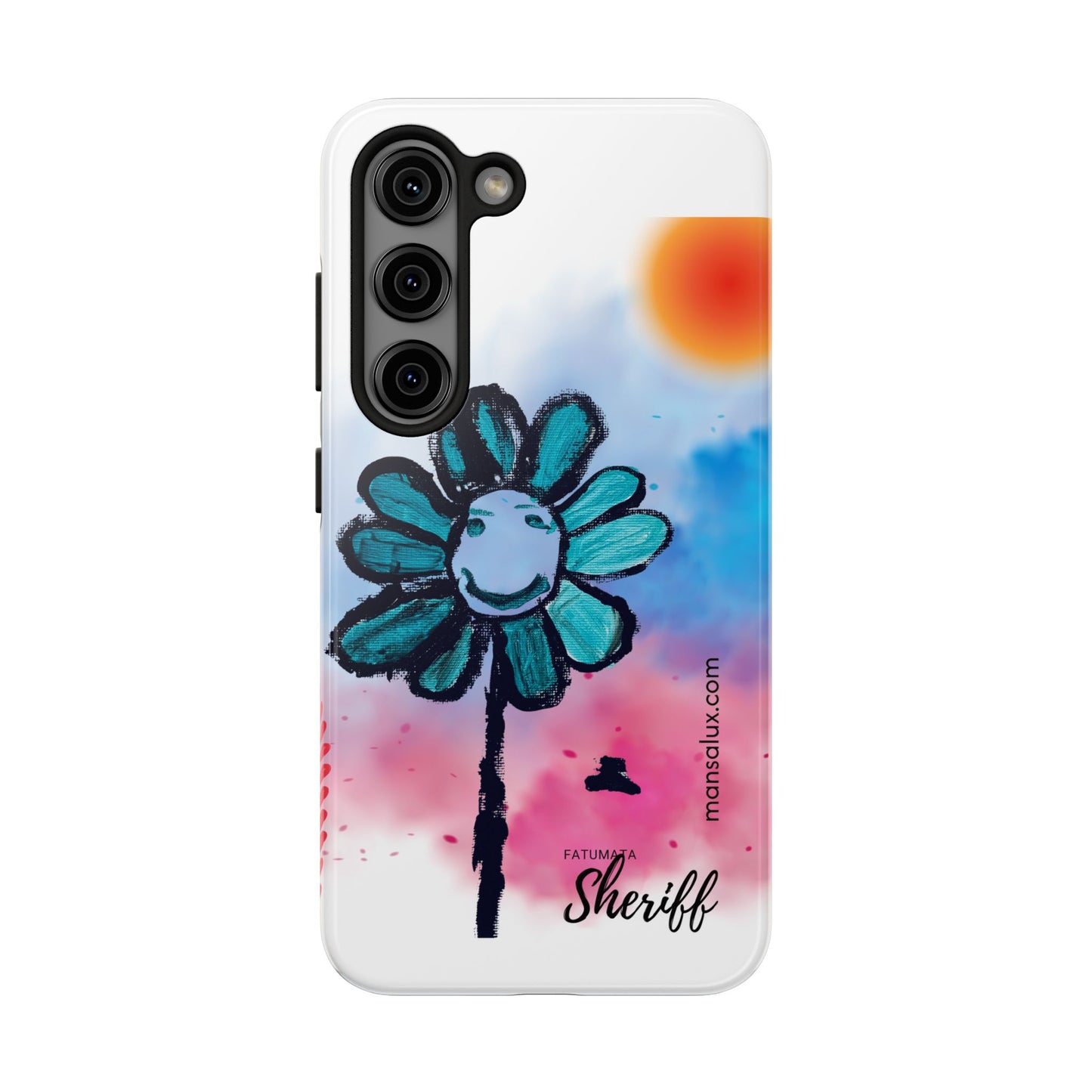 Colorful Floral Tough Phone Case - Cheerful Design by Fatuma Sheriff