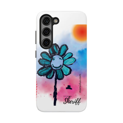 Colorful Floral Tough Phone Case - Cheerful Design by Fatuma Sheriff