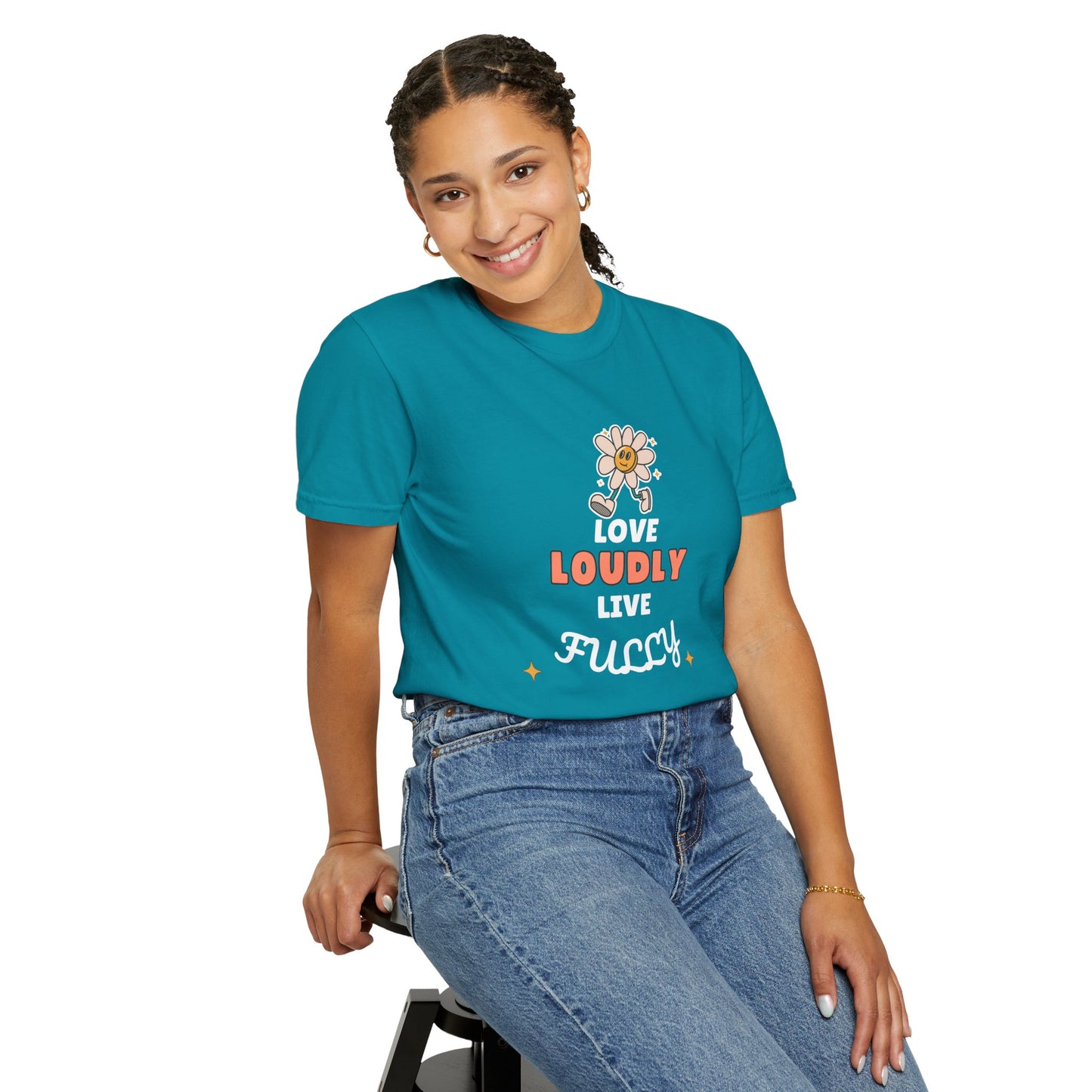 Love Loudly Unisex Garment-Dyed T-Shirt - Choose Love Always, Mansa