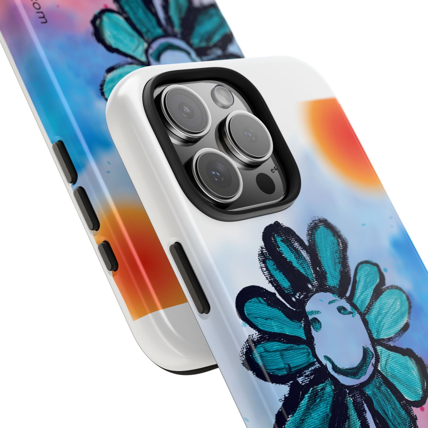 Colorful Floral Tough Phone Case - Cheerful Design by Fatuma Sheriff