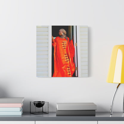 Vibrant Canvas Art Print - “ Mousso” Cultural Elegance for Home Décor