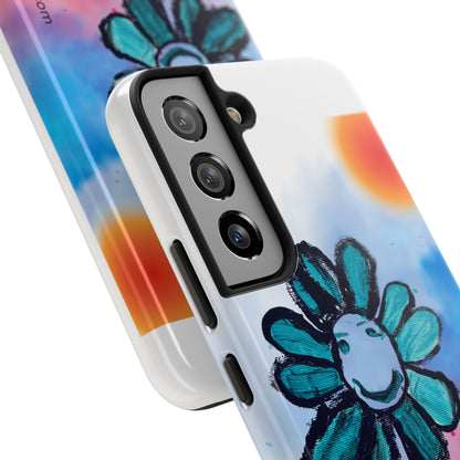Colorful Floral Tough Phone Case - Cheerful Design by Fatuma Sheriff
