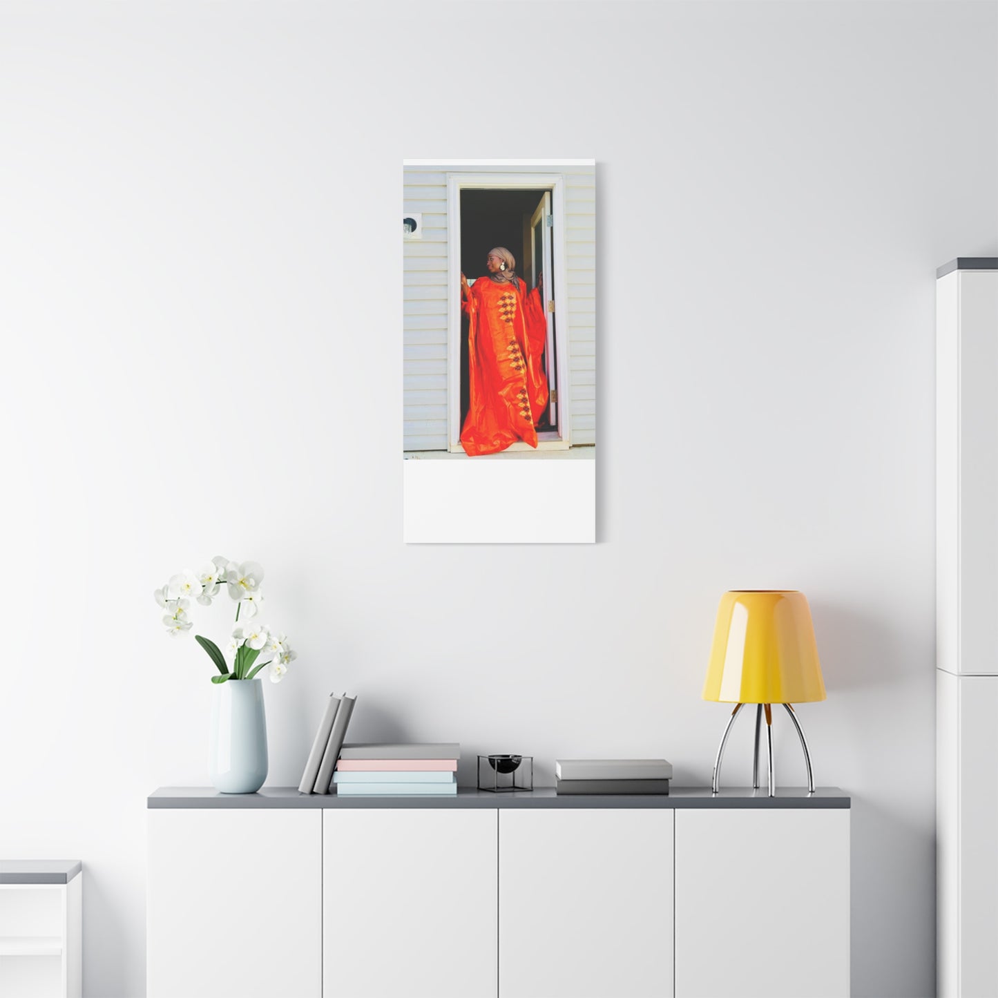 Vibrant Canvas Art Print - “ Mousso” Cultural Elegance for Home Décor