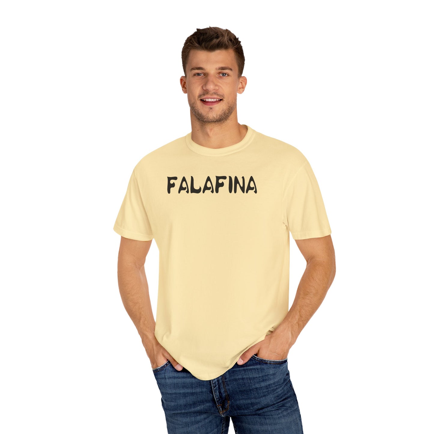 Casual Unisex T-shirt - 'FALAFINA' Graphic Tee for Everyday Comfort