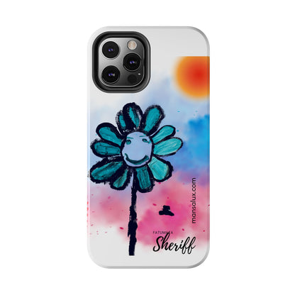 Colorful Floral Tough Phone Case - Cheerful Design by Fatuma Sheriff