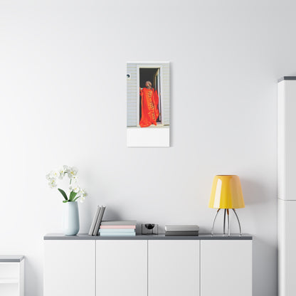 Vibrant Canvas Art Print - “ Mousso” Cultural Elegance for Home Décor