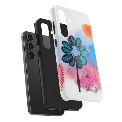 Colorful Floral Tough Phone Case - Cheerful Design by Fatuma Sheriff