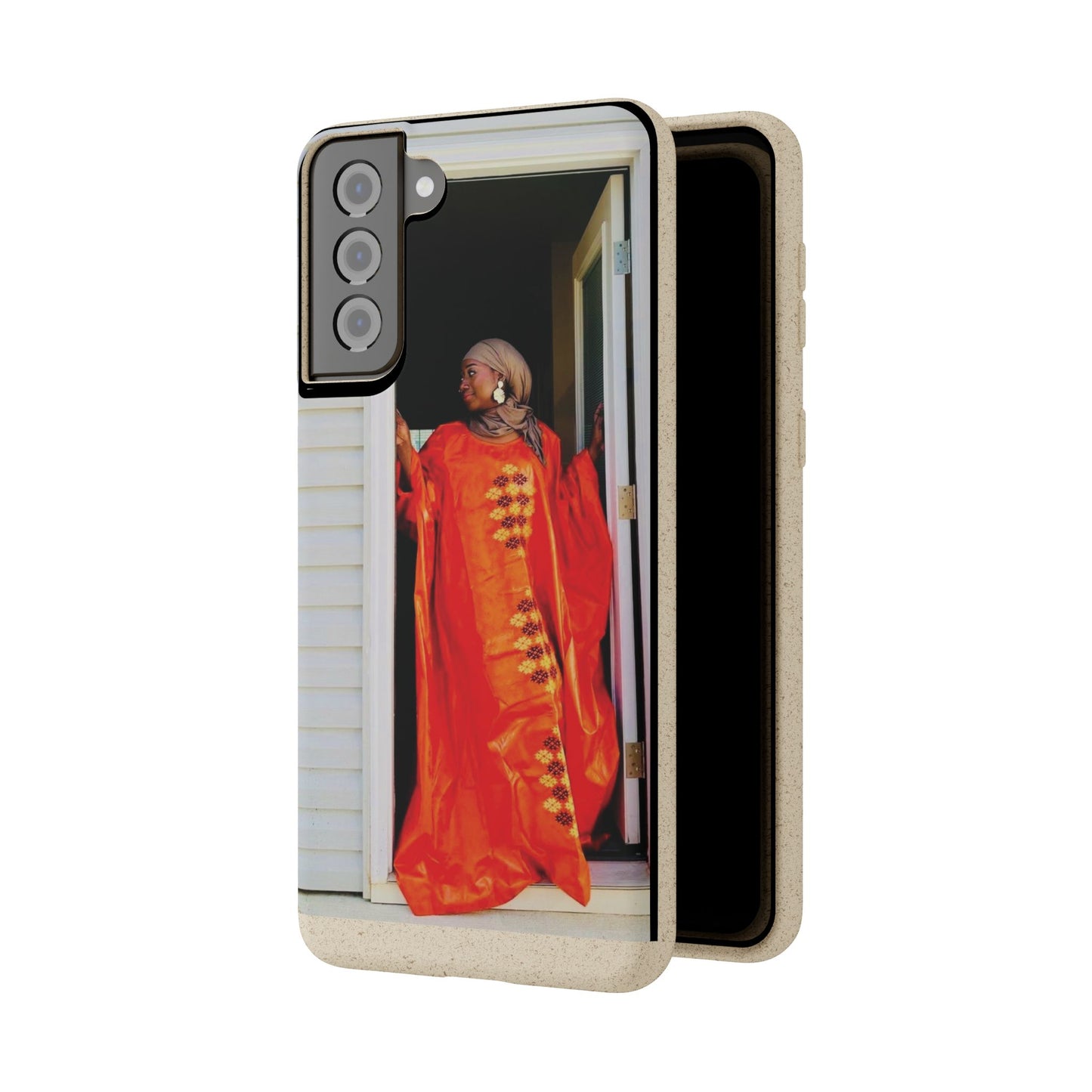 Phone Case: Eco-Friendly Biodegradable with Vibrant Cultural Design