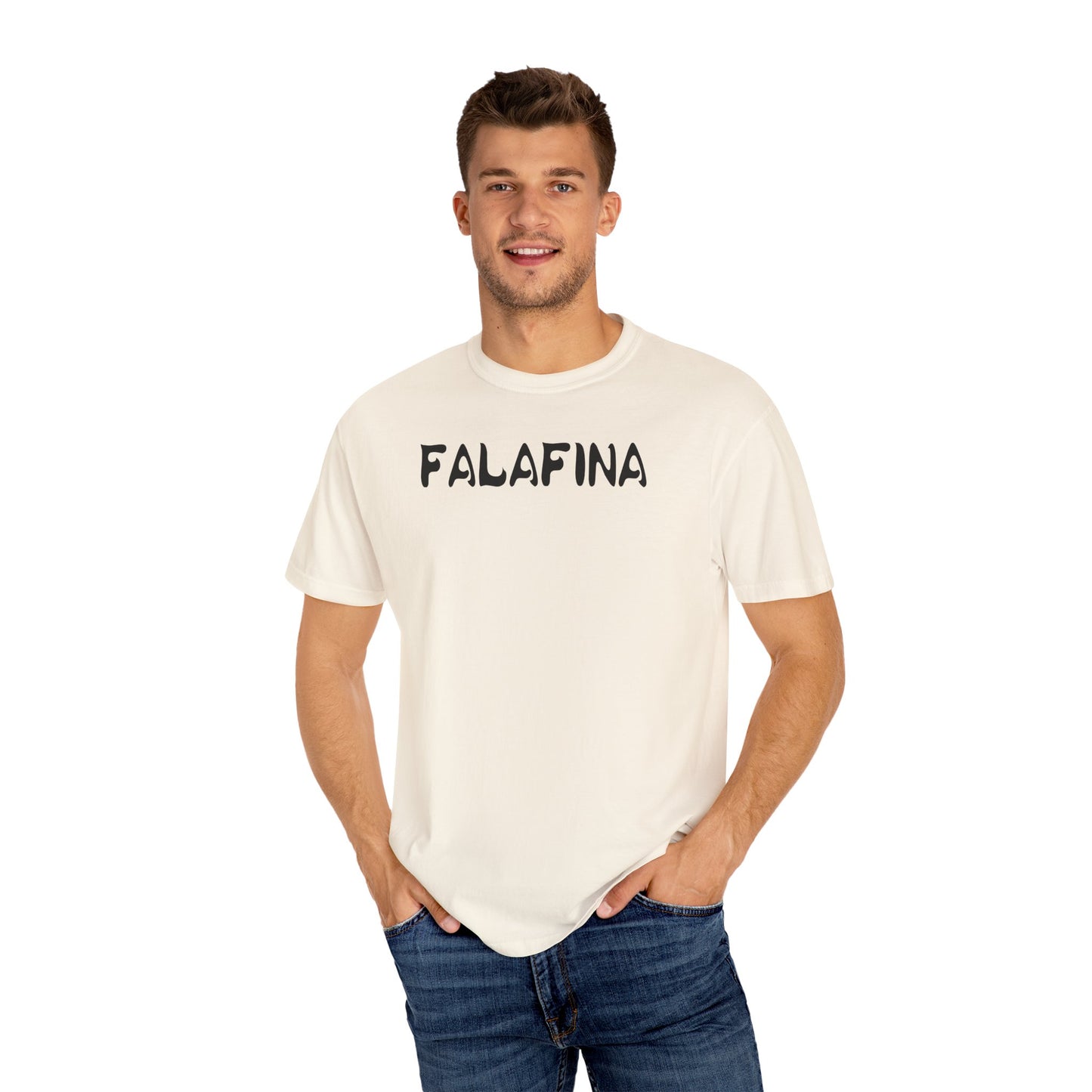 Casual Unisex T-shirt - 'FALAFINA' Graphic Tee for Everyday Comfort