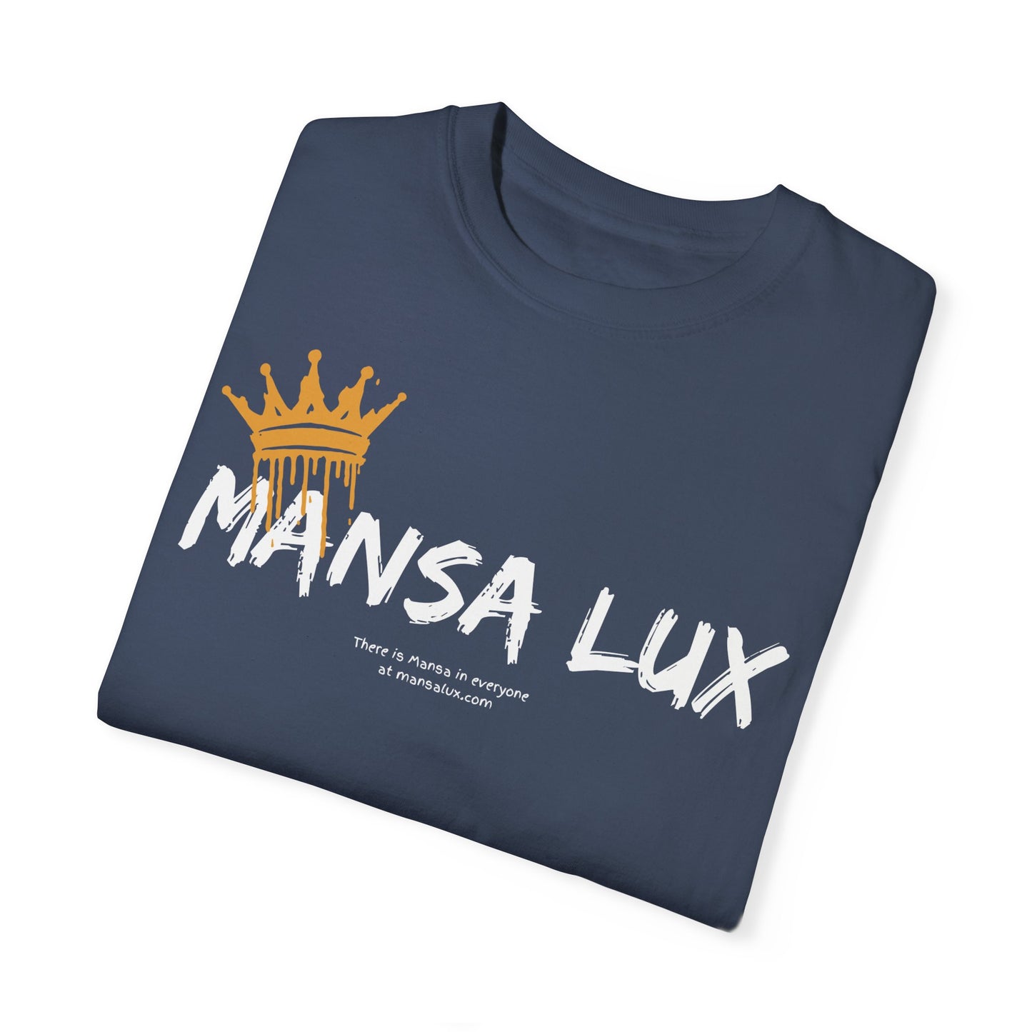 Garment-Dyed T-shirt - 'MANSA LUX' Graphic Tee for Everyday Comfort