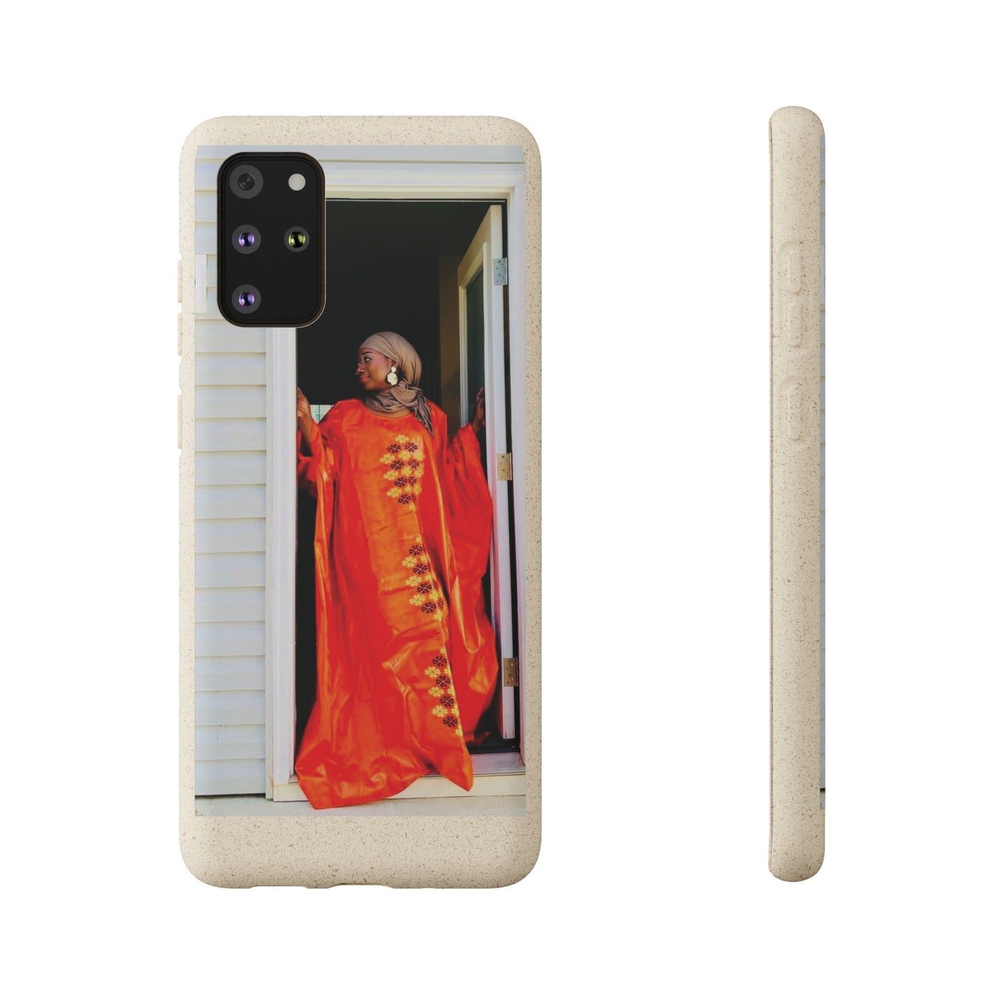 Phone Case: Eco-Friendly Biodegradable with Vibrant Cultural Design