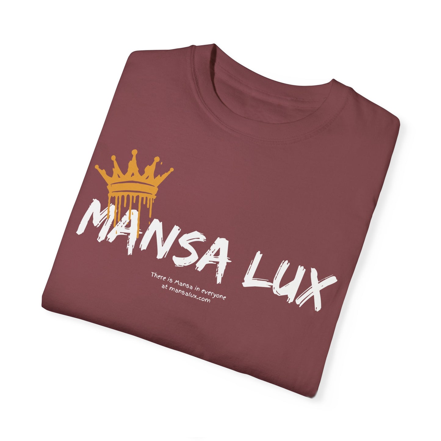 Garment-Dyed T-shirt - 'MANSA LUX' Graphic Tee for Everyday Comfort