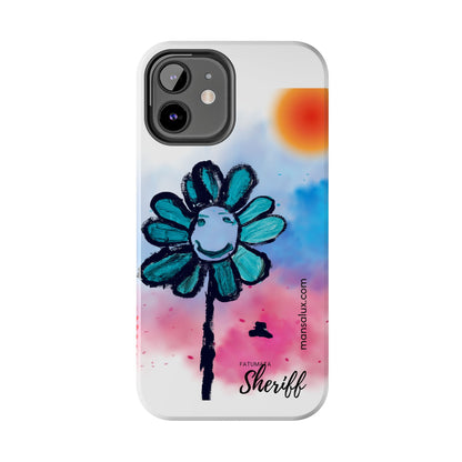 Colorful Floral Tough Phone Case - Cheerful Design by Fatuma Sheriff