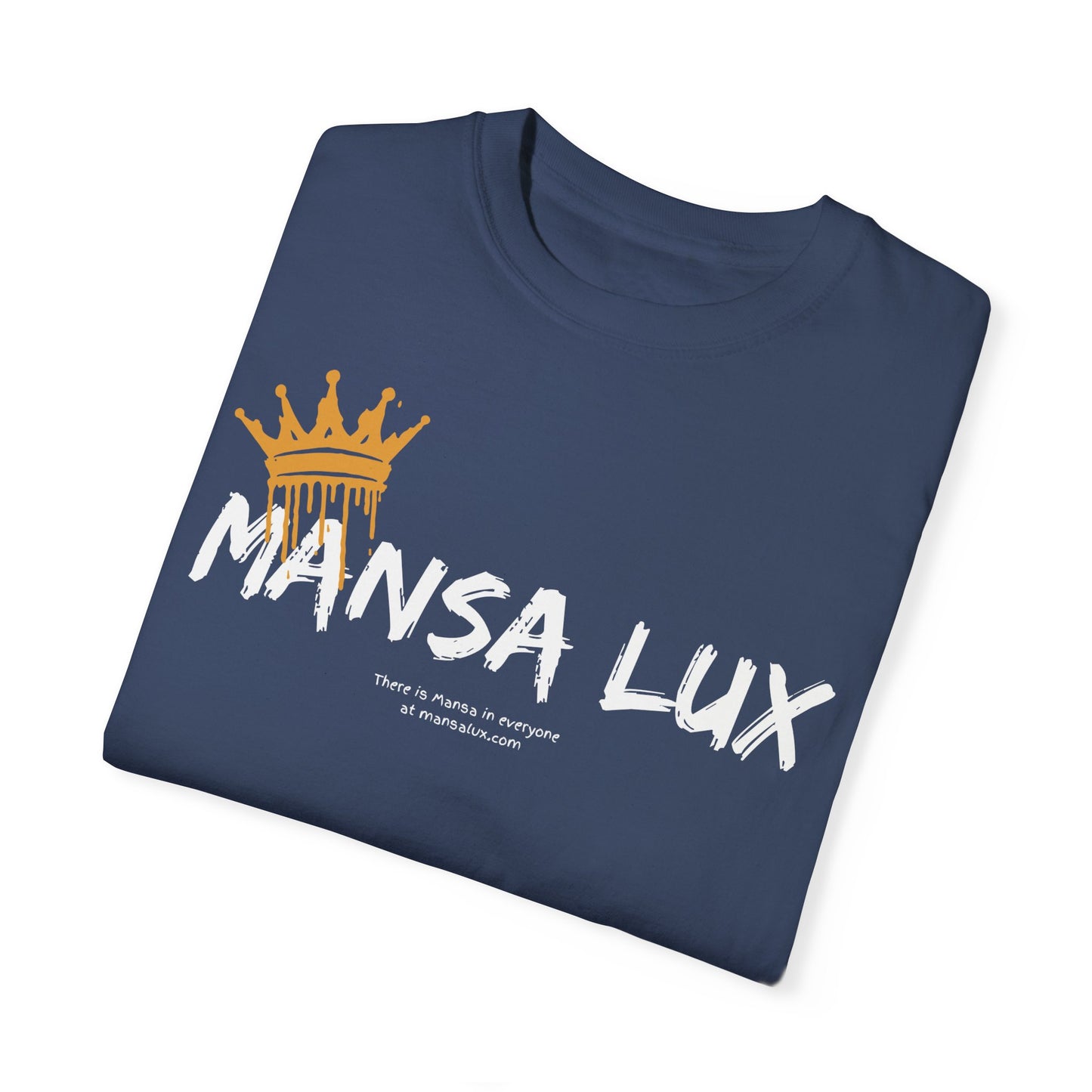 Garment-Dyed T-shirt - 'MANSA LUX' Graphic Tee for Everyday Comfort