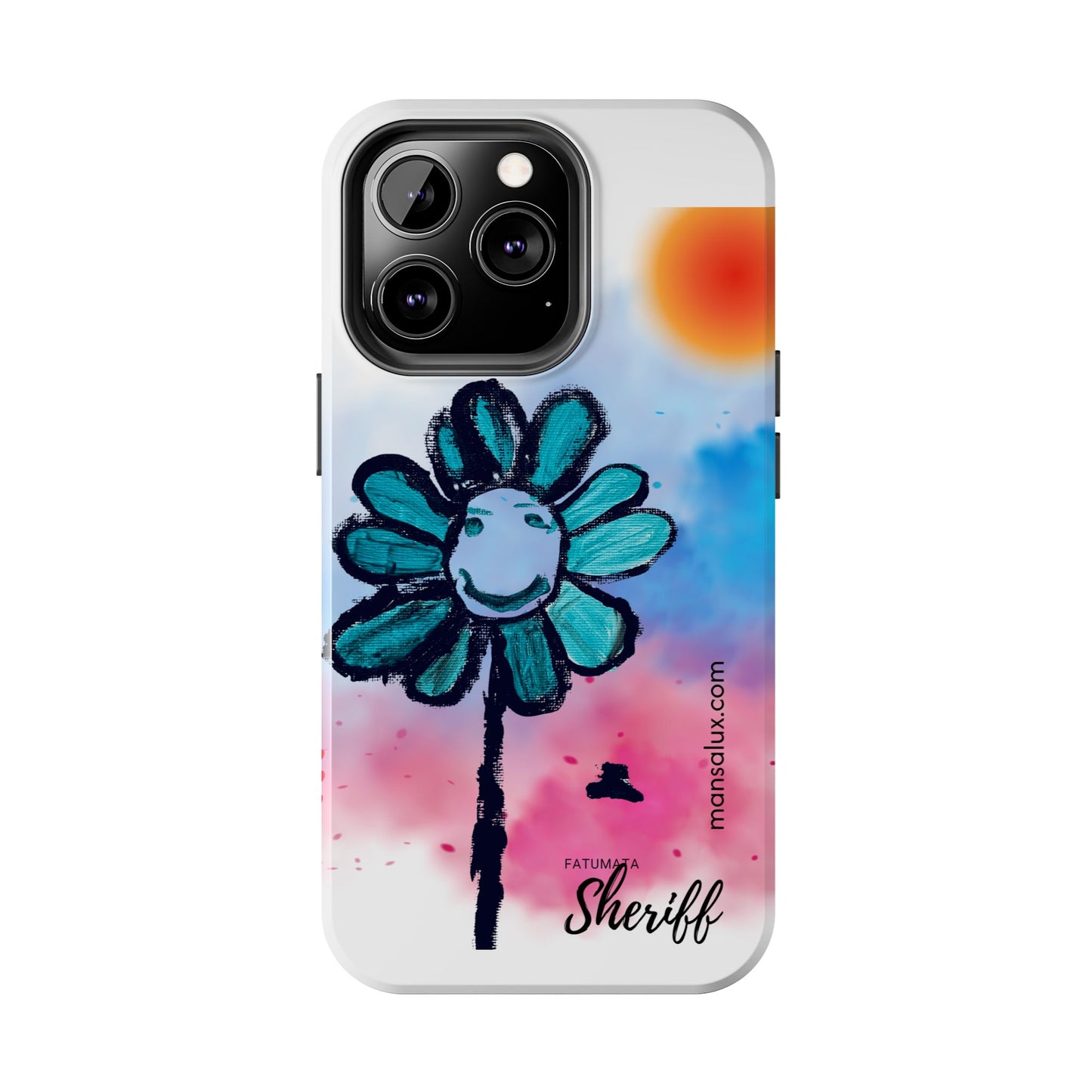 Colorful Floral Tough Phone Case - Cheerful Design by Fatuma Sheriff