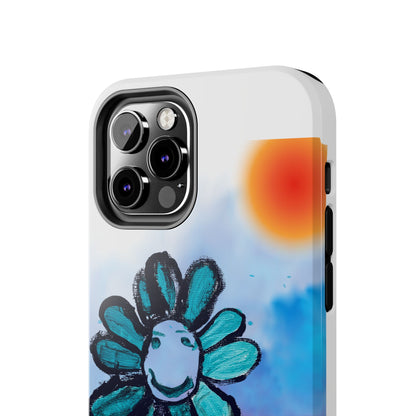 Colorful Floral Tough Phone Case - Cheerful Design by Fatuma Sheriff