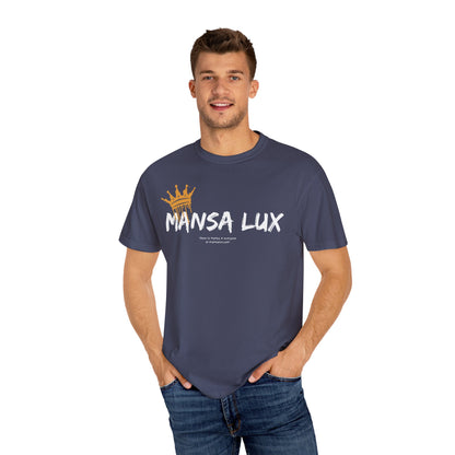 Garment-Dyed T-shirt - 'MANSA LUX' Graphic Tee for Everyday Comfort