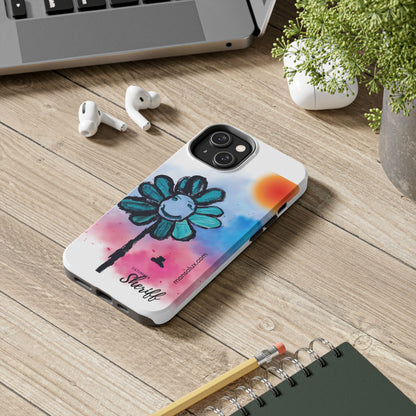 Colorful Floral Tough Phone Case - Cheerful Design by Fatuma Sheriff