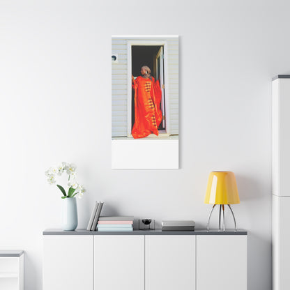 Vibrant Canvas Art Print - “ Mousso” Cultural Elegance for Home Décor
