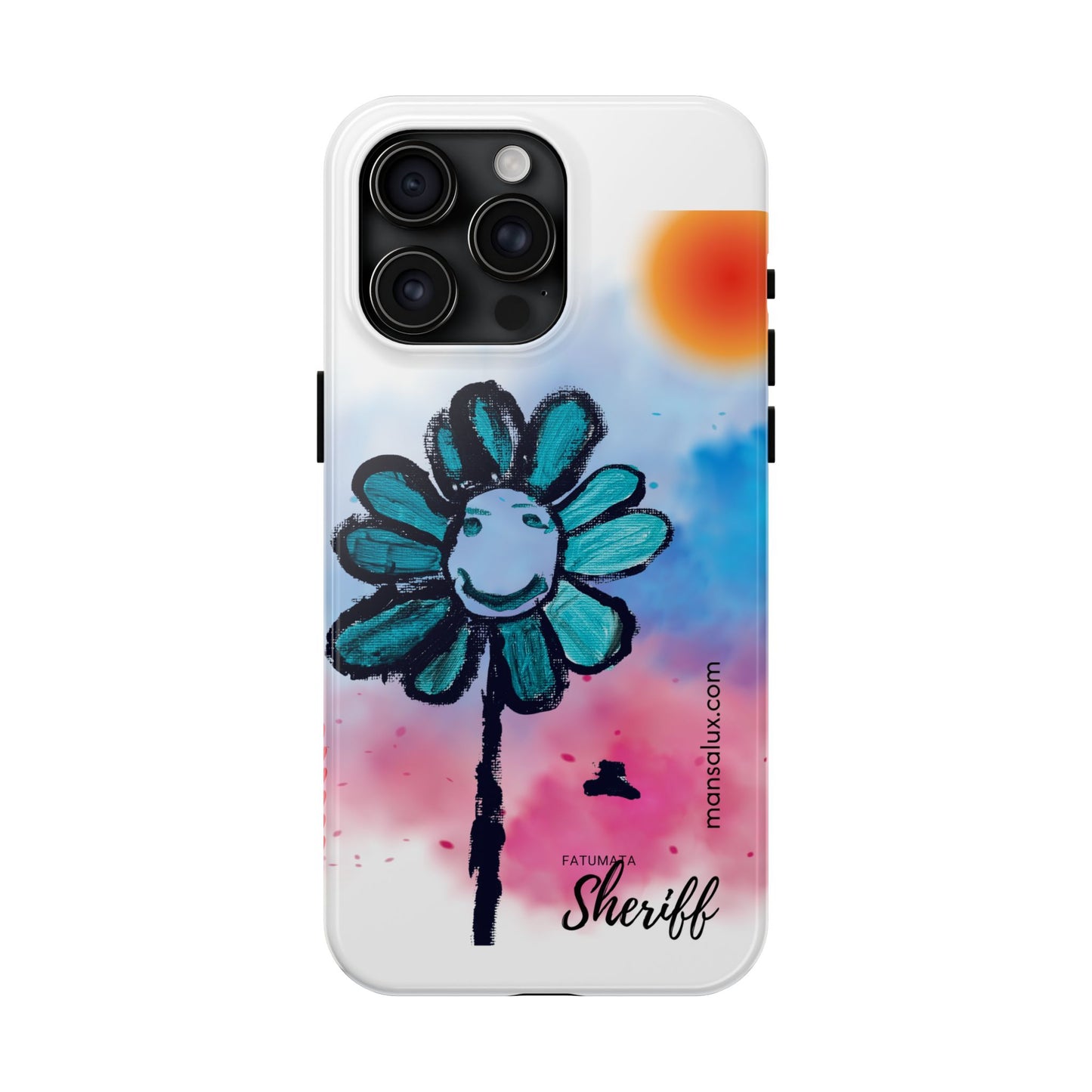 Colorful Floral Tough Phone Case - Cheerful Design by Fatuma Sheriff