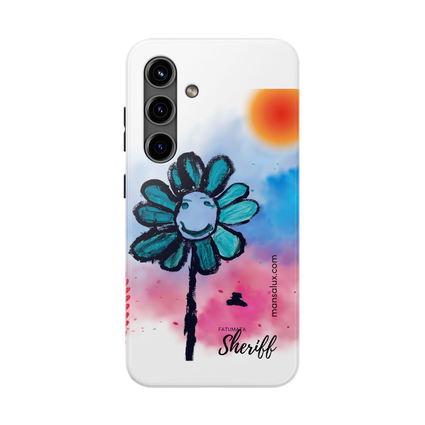 Colorful Floral Tough Phone Case - Cheerful Design by Fatuma Sheriff