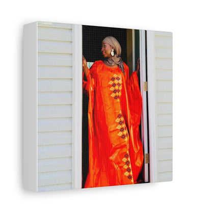 Vibrant Canvas Art Print - “ Mousso” Cultural Elegance for Home Décor