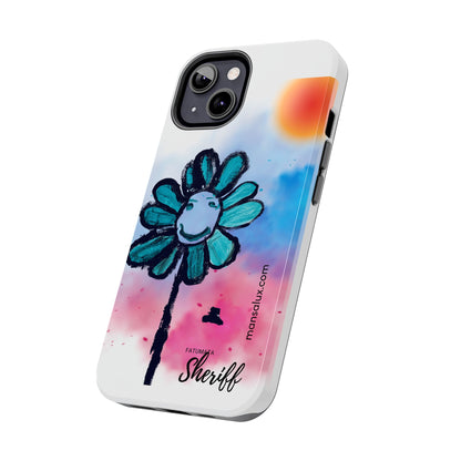 Colorful Floral Tough Phone Case - Cheerful Design by Fatuma Sheriff