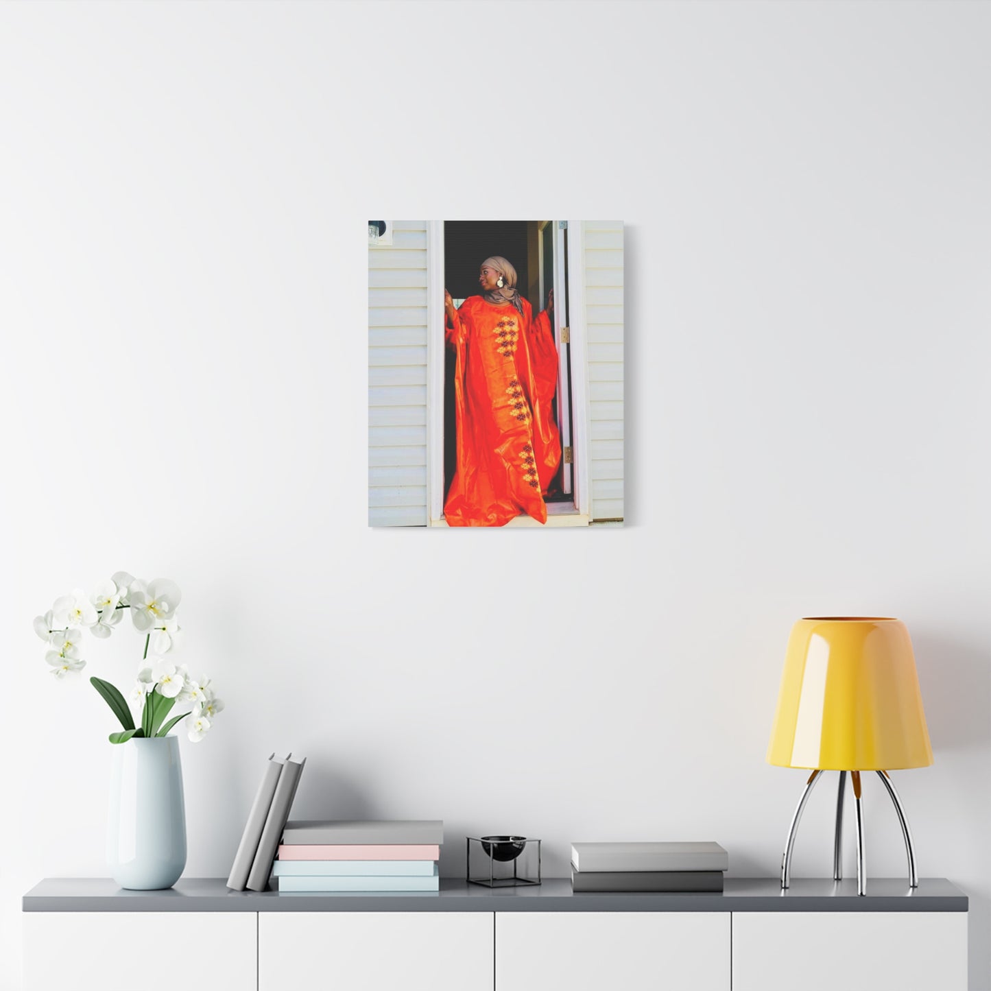 Vibrant Canvas Art Print - “ Mousso” Cultural Elegance for Home Décor