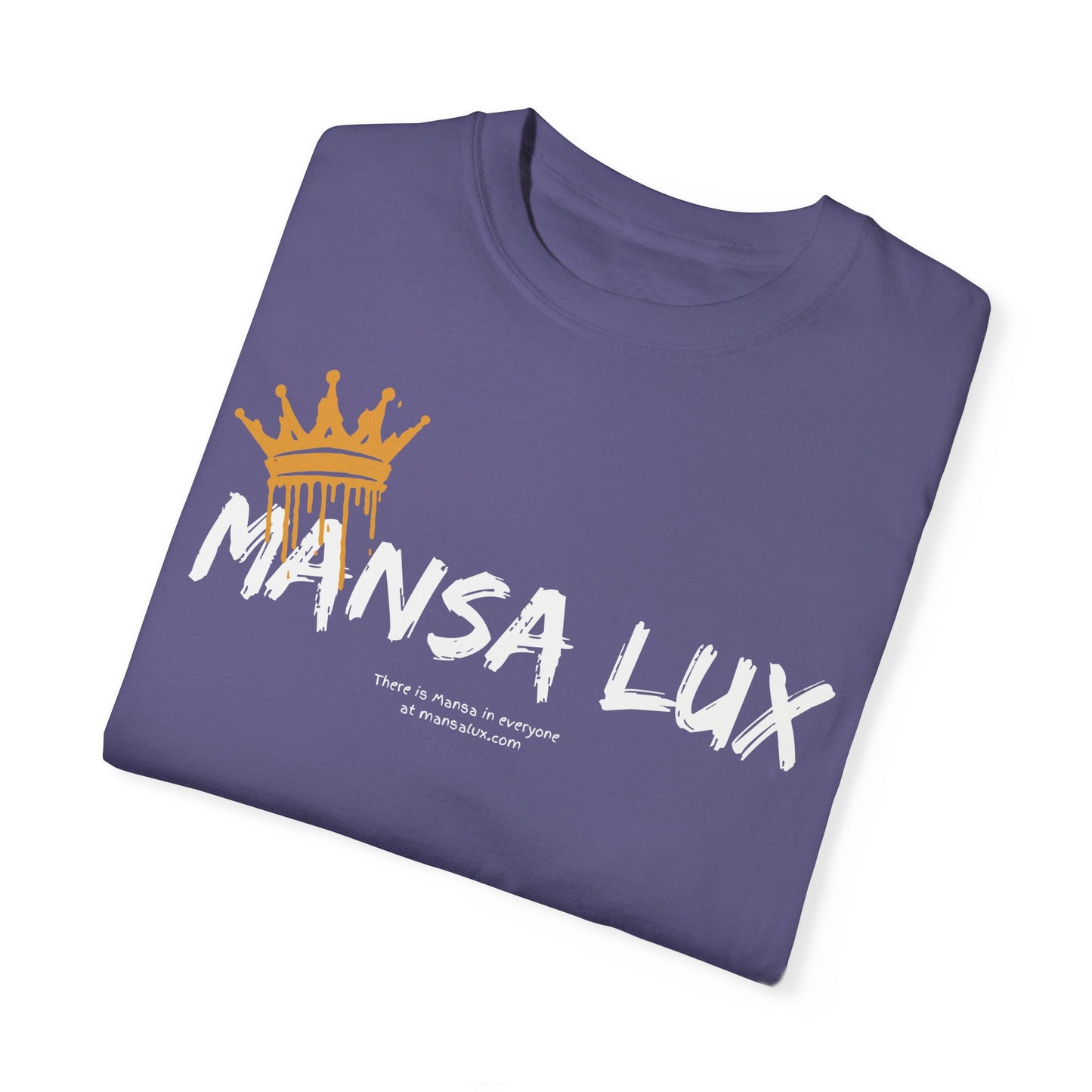 Garment-Dyed T-shirt - 'MANSA LUX' Graphic Tee for Everyday Comfort