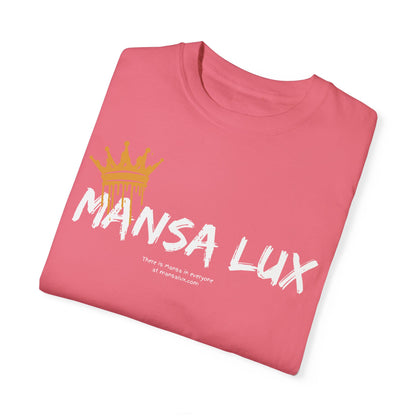 Garment-Dyed T-shirt - 'MANSA LUX' Graphic Tee for Everyday Comfort