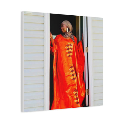Vibrant Canvas Art Print - “ Mousso” Cultural Elegance for Home Décor