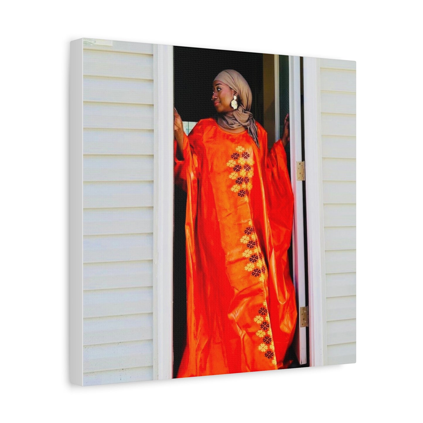 Vibrant Canvas Art Print - “ Mousso” Cultural Elegance for Home Décor
