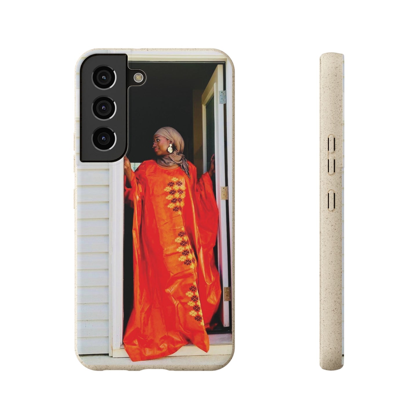 Phone Case: Eco-Friendly Biodegradable with Vibrant Cultural Design