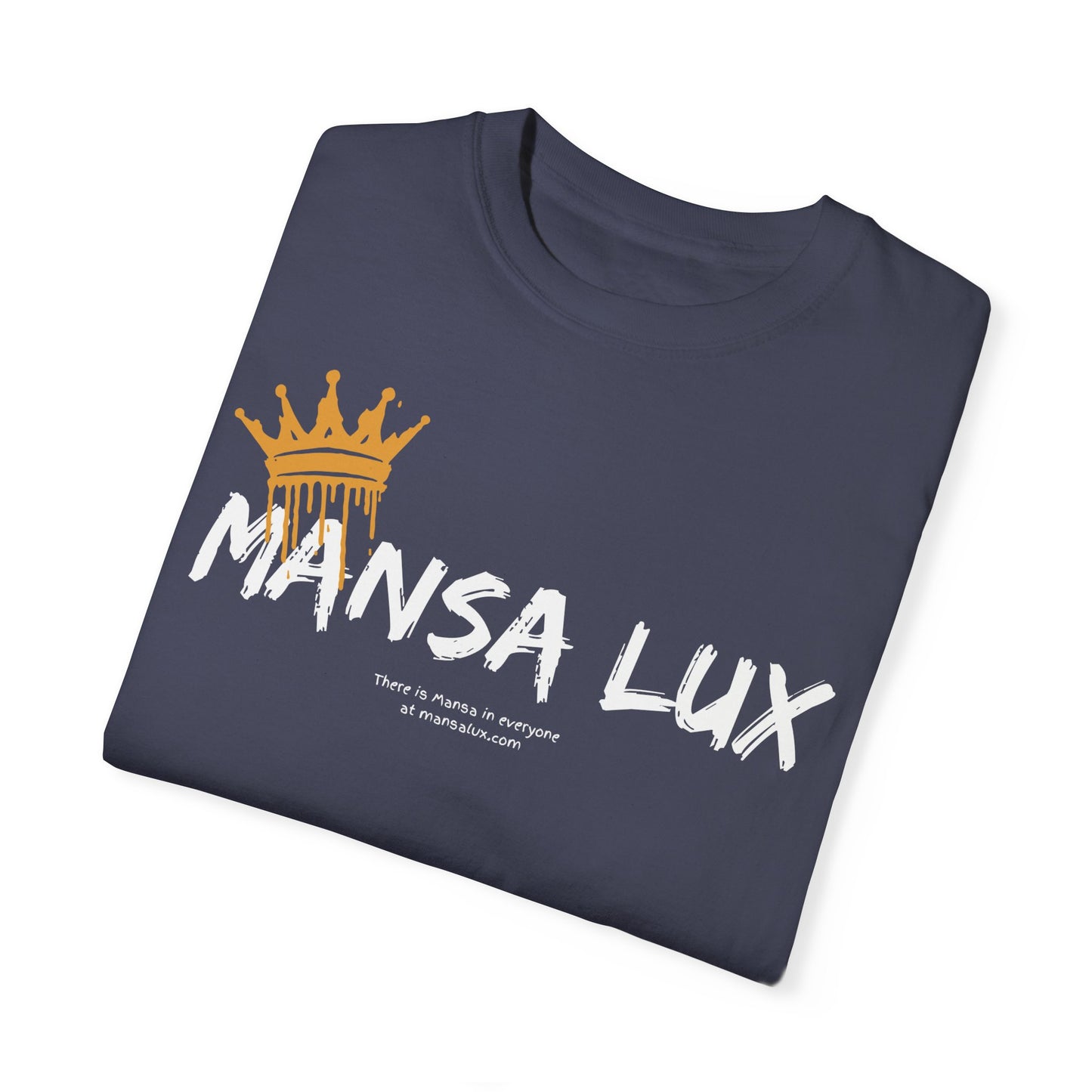 Garment-Dyed T-shirt - 'MANSA LUX' Graphic Tee for Everyday Comfort