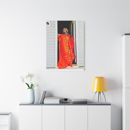 Vibrant Canvas Art Print - “ Mousso” Cultural Elegance for Home Décor