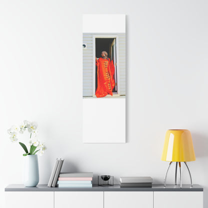 Vibrant Canvas Art Print - “ Mousso” Cultural Elegance for Home Décor