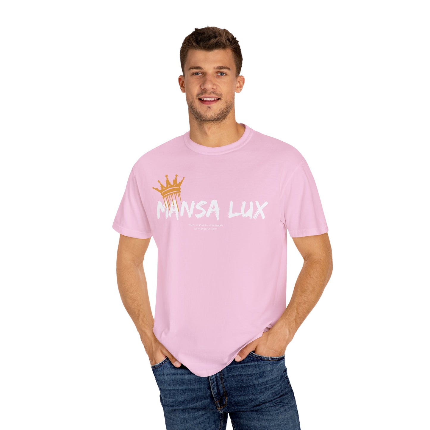 Garment-Dyed T-shirt - 'MANSA LUX' Graphic Tee for Everyday Comfort