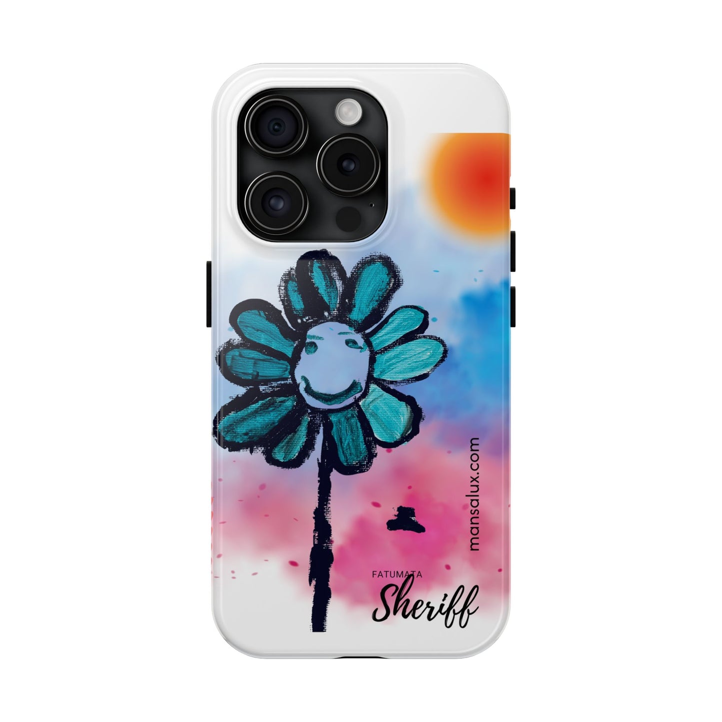 Colorful Floral Tough Phone Case - Cheerful Design by Fatuma Sheriff