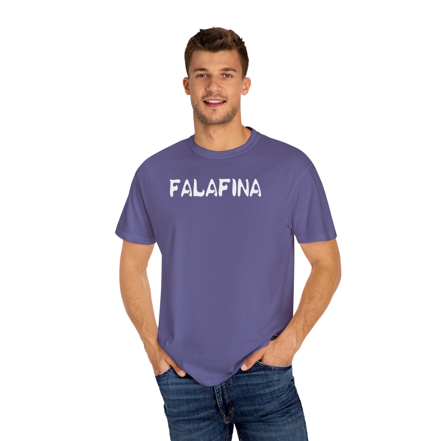 Casual Unisex T-shirt - 'FALAFINA' Graphic Tee for Everyday Comfort