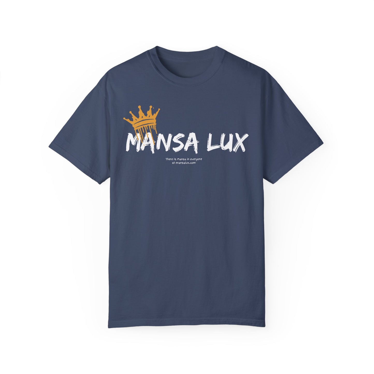 Garment-Dyed T-shirt - 'MANSA LUX' Graphic Tee for Everyday Comfort